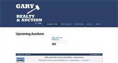 Desktop Screenshot of garyauction.com